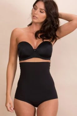 Pour Moi Definitions High Waist Shaping Brief - Black
