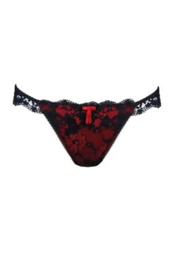 Pour Moi Amour Brazilian Brief - Black/Scarlet -Cheap Clozi Vibe Store 196709 20230830164100