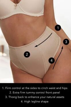 Pour Moi Hourglass Firm Tummy Control Thong - Caramel 13 Pour Moi Hourglass Firm Tummy Control Thong - Caramel -Cheap Clozi Vibe Store 213709 20230412162400
