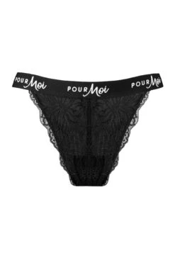 Pour Moi Logo Thong - Black -Cheap Clozi Vibe Store 220982 20230427165400
