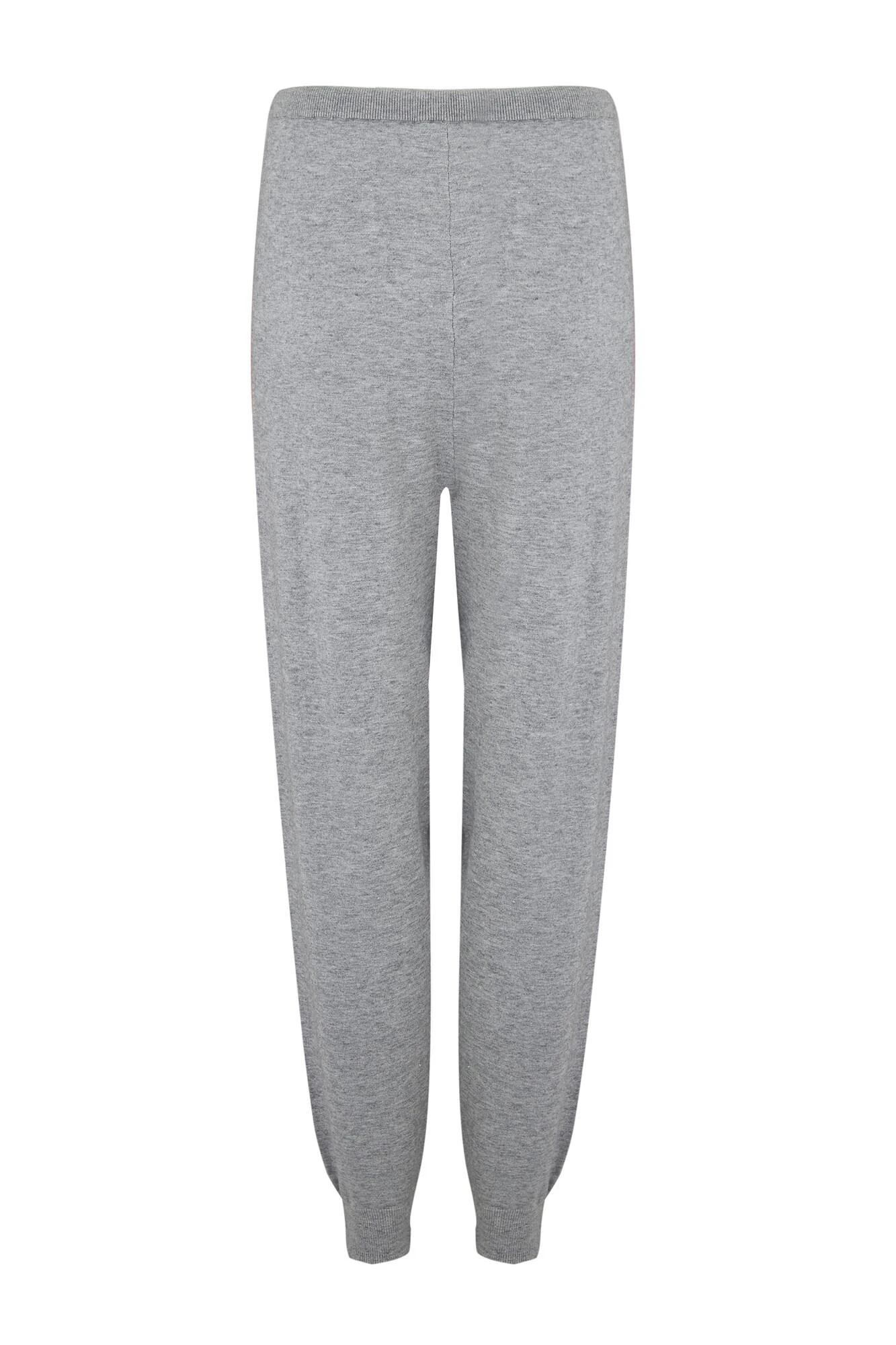 Pour Moi Stripe Detail Soft Knit Lounge Jogger - Grey 6 Pour Moi Stripe Detail Soft Knit Lounge Jogger - Grey - Image 6