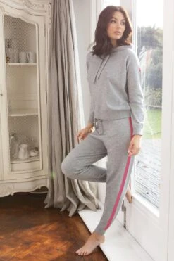 Pour Moi Stripe Detail Soft Knit Lounge Jogger - Grey 8 Pour Moi Stripe Detail Soft Knit Lounge Jogger - Grey -Cheap Clozi Vibe Store 224344 20200930101000