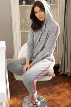 Pour Moi Stripe Detail Soft Knit Lounge Jogger - Grey 9 Pour Moi Stripe Detail Soft Knit Lounge Jogger - Grey -Cheap Clozi Vibe Store 224345 20200930101000