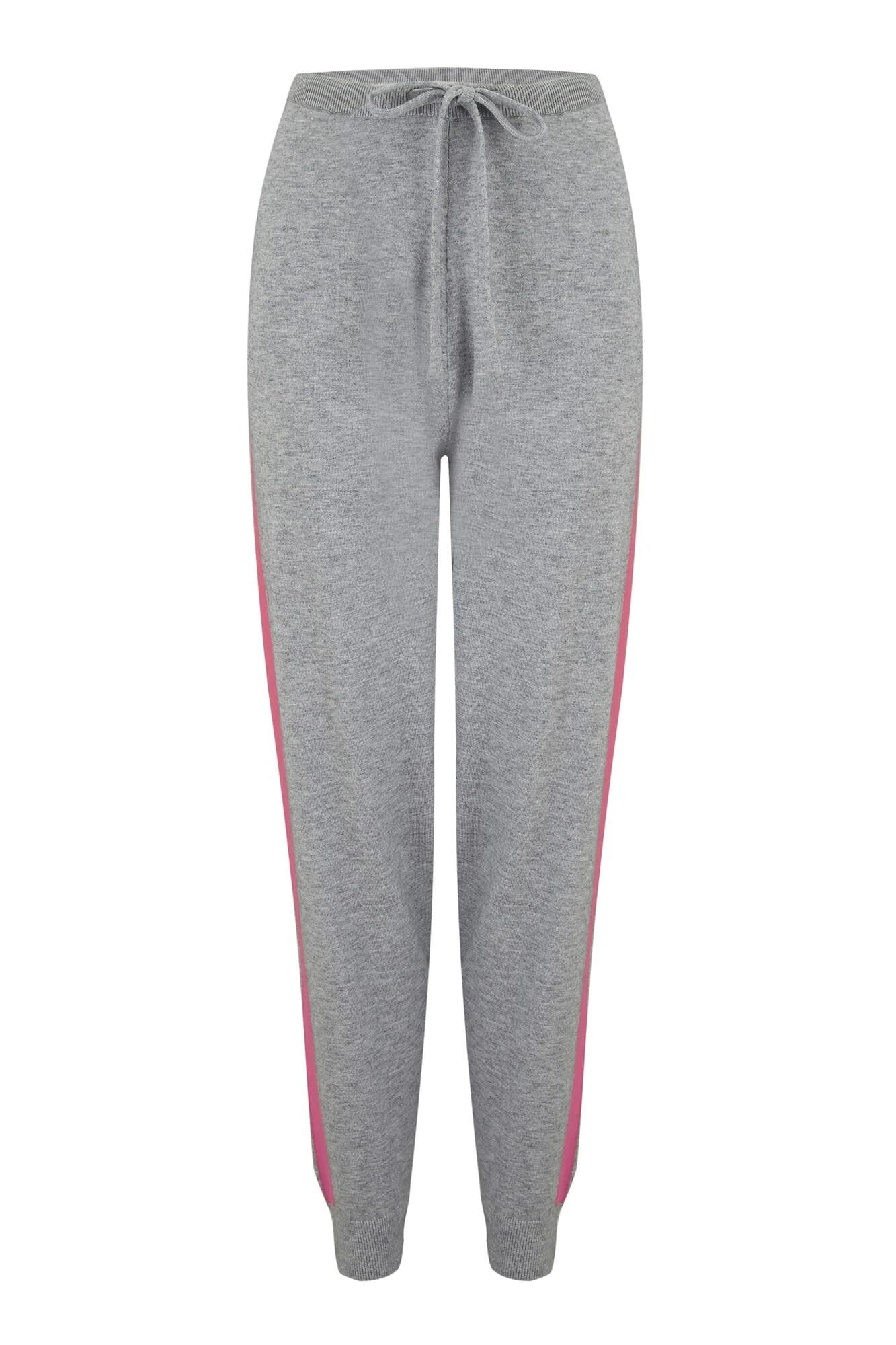 Pour Moi Stripe Detail Soft Knit Lounge Jogger - Grey 5 Pour Moi Stripe Detail Soft Knit Lounge Jogger - Grey - Image 5