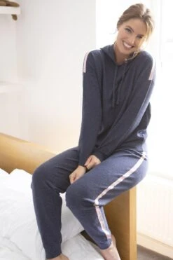 Pour Moi Stripe Detail Soft Knit Lounge Jogger - Denim Blue 9 Pour Moi Stripe Detail Soft Knit Lounge Jogger - Denim Blue -Cheap Clozi Vibe Store 224806 20201028092700