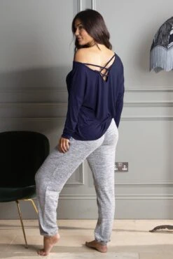 Pour Moi Sofa Love Marl Trouser - Grey Marl