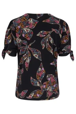 Pour Moi Bella Slinky Jersey Tie Sleeve Top - Black Floral 11 Pour Moi Bella Slinky Jersey Tie Sleeve Top - Black Floral -Cheap Clozi Vibe Store 242446 20210301164700