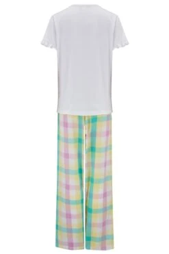 Pour Moi Staying In Cotton Jersey T-shirt & Check Trouser Pyjama - White/Multi 11 Pour Moi Staying In Cotton Jersey T-shirt & Check Trouser Pyjama - White/Multi -Cheap Clozi Vibe Store 242616 20210301144300