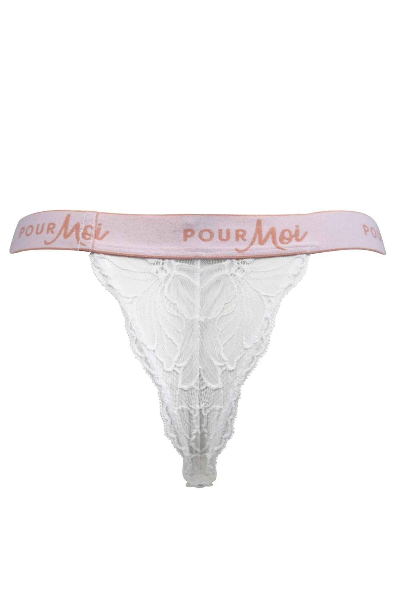 Pour Moi Logo Thong - White 5 Pour Moi Logo Thong - White - Image 5