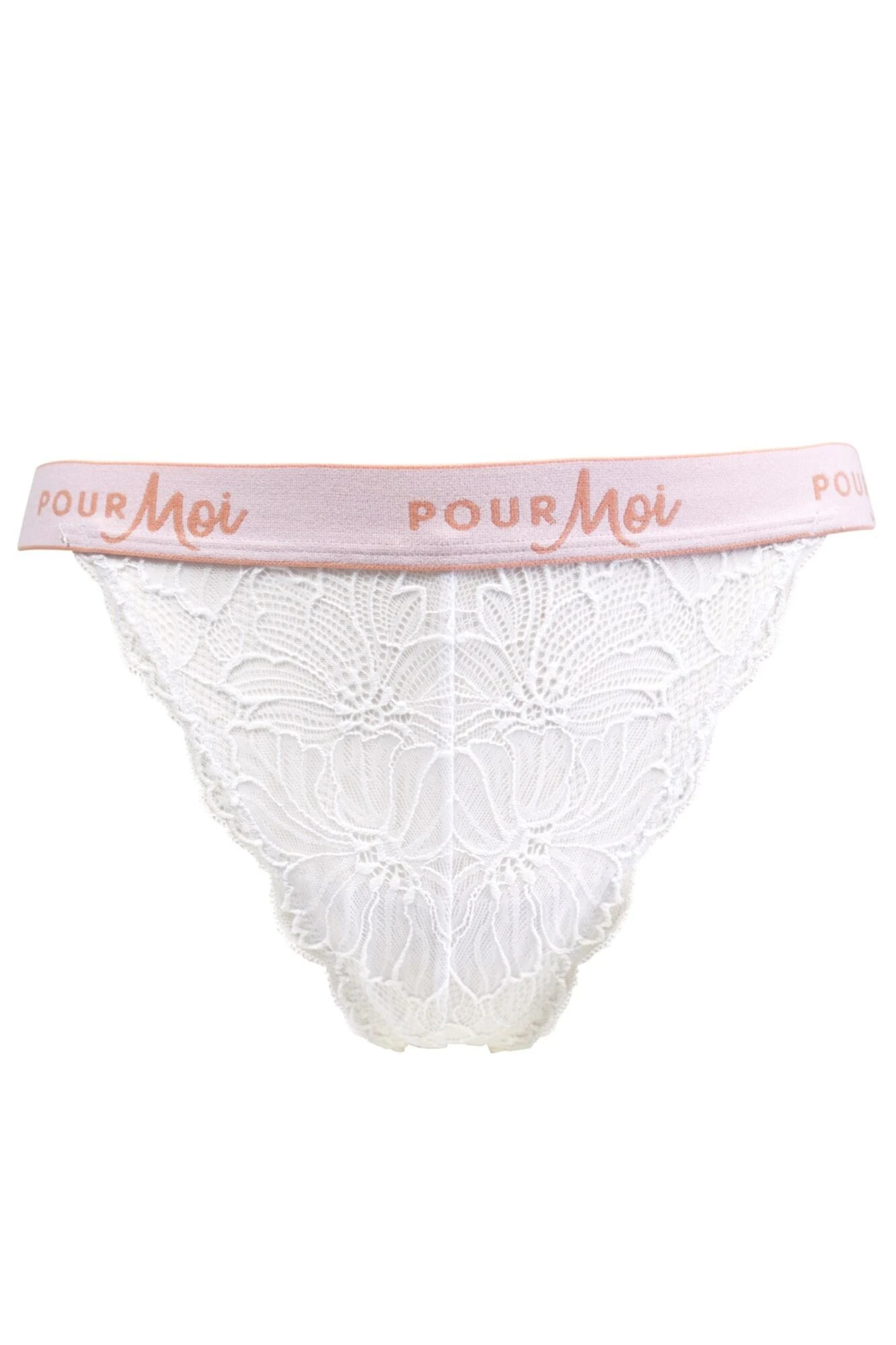 Pour Moi Logo Thong - White 4 Pour Moi Logo Thong - White - Image 4