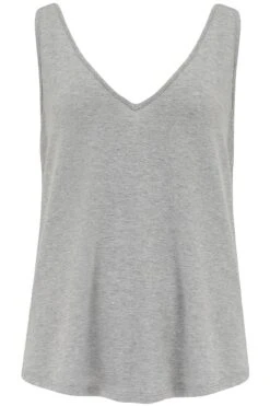Pour Moi Sophie Fuller Bust Stretch V Neck Vest - Grey Marl -Cheap Clozi Vibe Store 246869 20210413105400