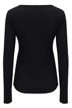 Pour Moi Rib Jersey Long Sleeve Top - Black -Cheap Clozi Vibe Store 256851 20220419102900