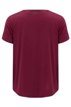 Pour Moi Jersey And Satin PJ Set - Berry -Cheap Clozi Vibe Store 256967 20211229093400