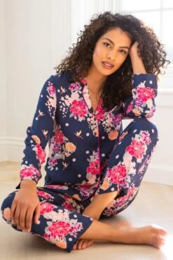 Pour Moi Luxe Woven Pyjama - Kiku Navy