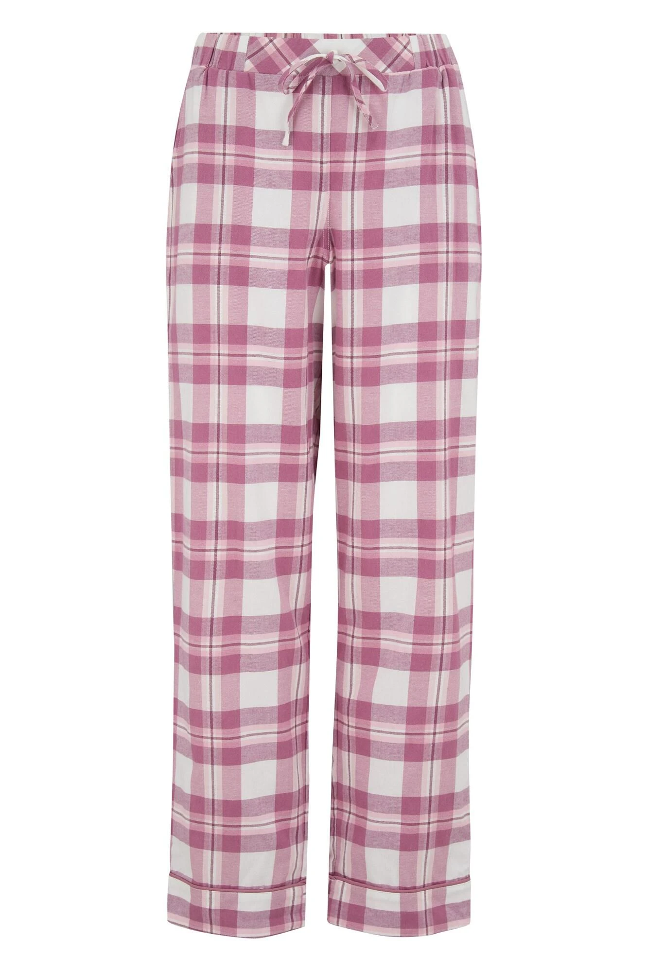 Pour Moi Cosy Check Brushed Cotton Pyjama Set - Blush/Mink/Ivory 8 Pour Moi Cosy Check Brushed Cotton Pyjama Set - Blush/Mink/Ivory - Image 8