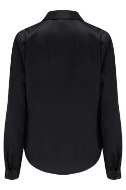 Pour Moi Millie Satin Woven Shirt - Black -Cheap Clozi Vibe Store 258112 20210809122600