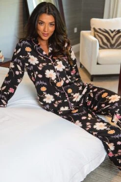 Pour Moi Luxe Woven Pyjama - Florence Black -Cheap Clozi Vibe Store 259147 20210812164500