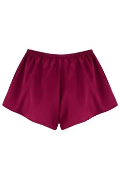 Pour Moi Dusk Satin Lace Trim Cami And Short - Berry -Cheap Clozi Vibe Store 260497 20230125150500