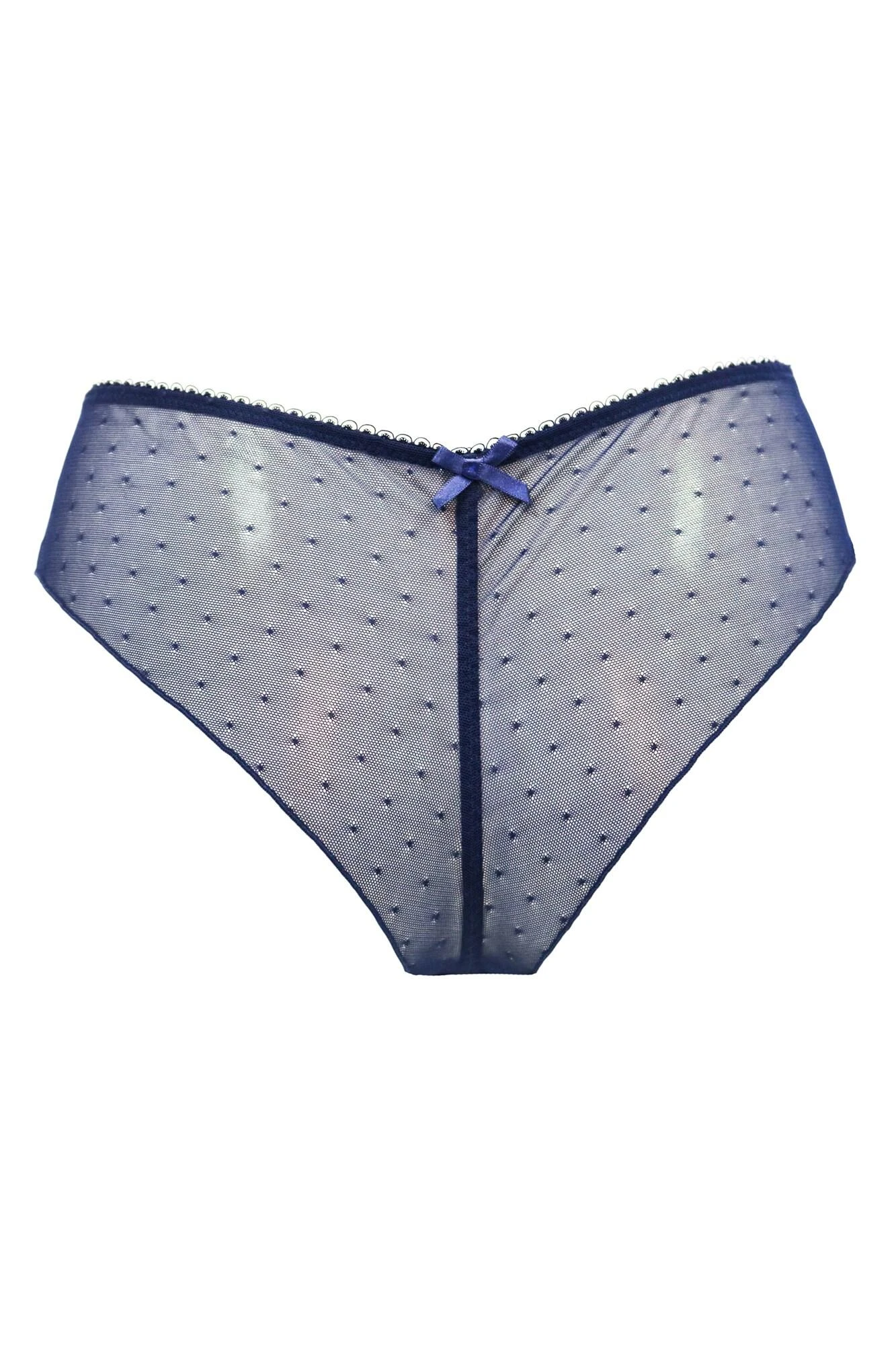 Pour Moi Flora Brazilian Brief - Navy 5 Pour Moi Flora Brazilian Brief - Navy - Image 5