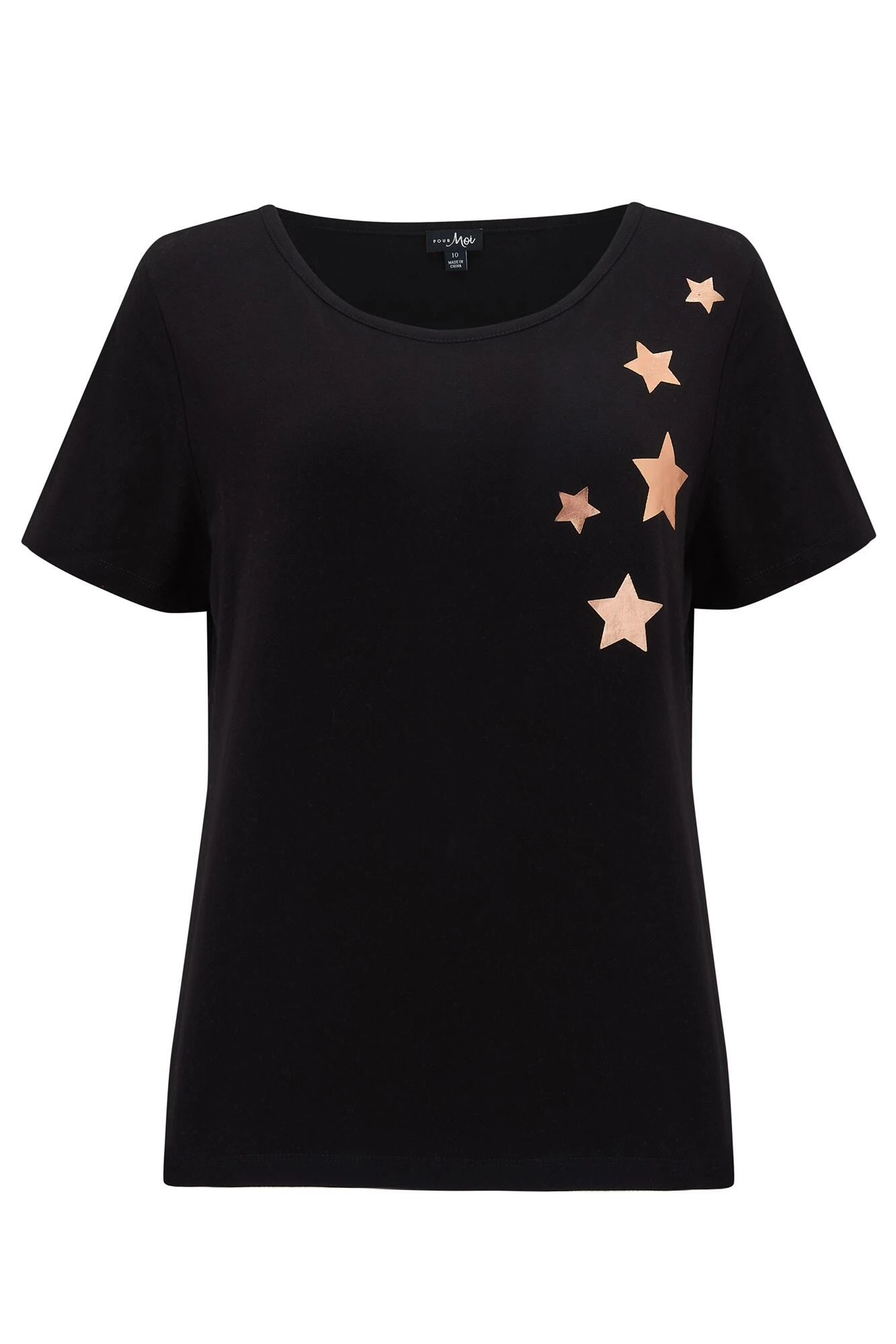 Pour Moi Cosy Check Trouser And Jersey T-Shirt Pyjama - Black/Ivory 4 Pour Moi Cosy Check Trouser And Jersey T-Shirt Pyjama - Black/Ivory - Image 4