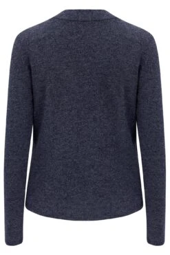 Pour Moi Sofa Love Marl Long Sleeve Wrap Lounge Top - Navy -Cheap Clozi Vibe Store 262860 20211229100100