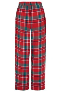 Pour Moi Cosy Check Brushed Cotton Pyjama Set - Red/Navy/Green -Cheap Clozi Vibe Store 262916 20211229085900