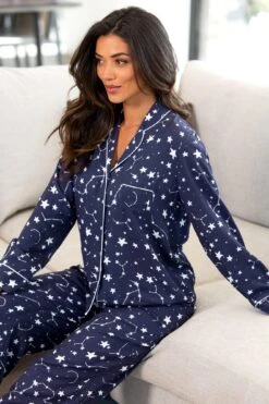 Pour Moi Luxe Woven Twill Pyjama Set - Navy/Ivory 13 Pour Moi Luxe Woven Twill Pyjama Set - Navy/Ivory -Cheap Clozi Vibe Store 264032 20211229095800