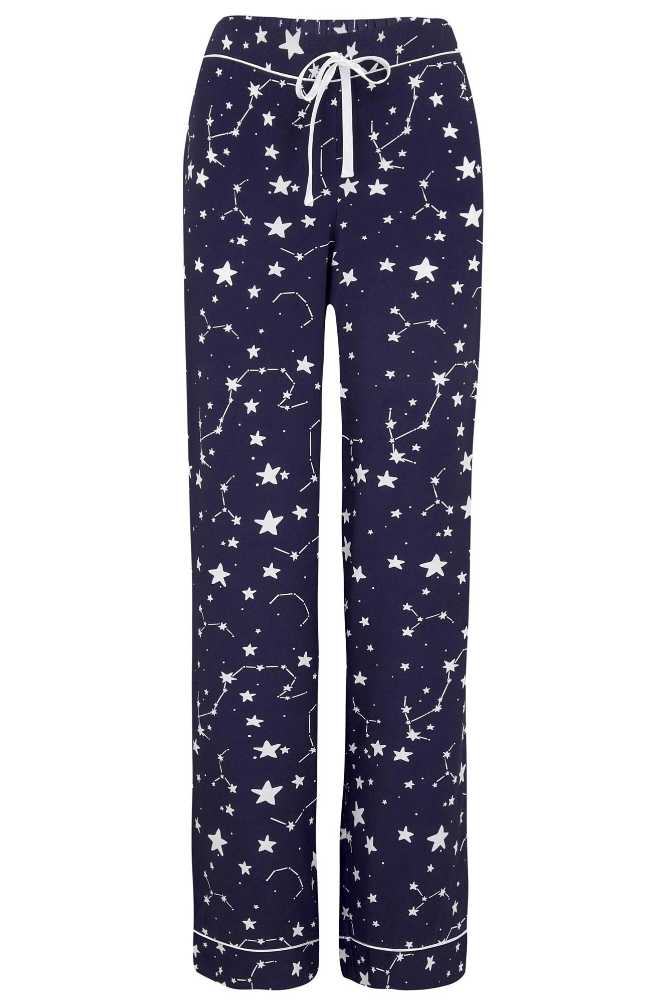 Pour Moi Luxe Woven Twill Pyjama Set - Navy/Ivory 9 Pour Moi Luxe Woven Twill Pyjama Set - Navy/Ivory - Image 9