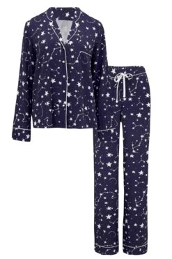 Pour Moi Luxe Woven Twill Pyjama Set - Navy/Ivory 15 Pour Moi Luxe Woven Twill Pyjama Set - Navy/Ivory -Cheap Clozi Vibe Store 264036 20211229095800