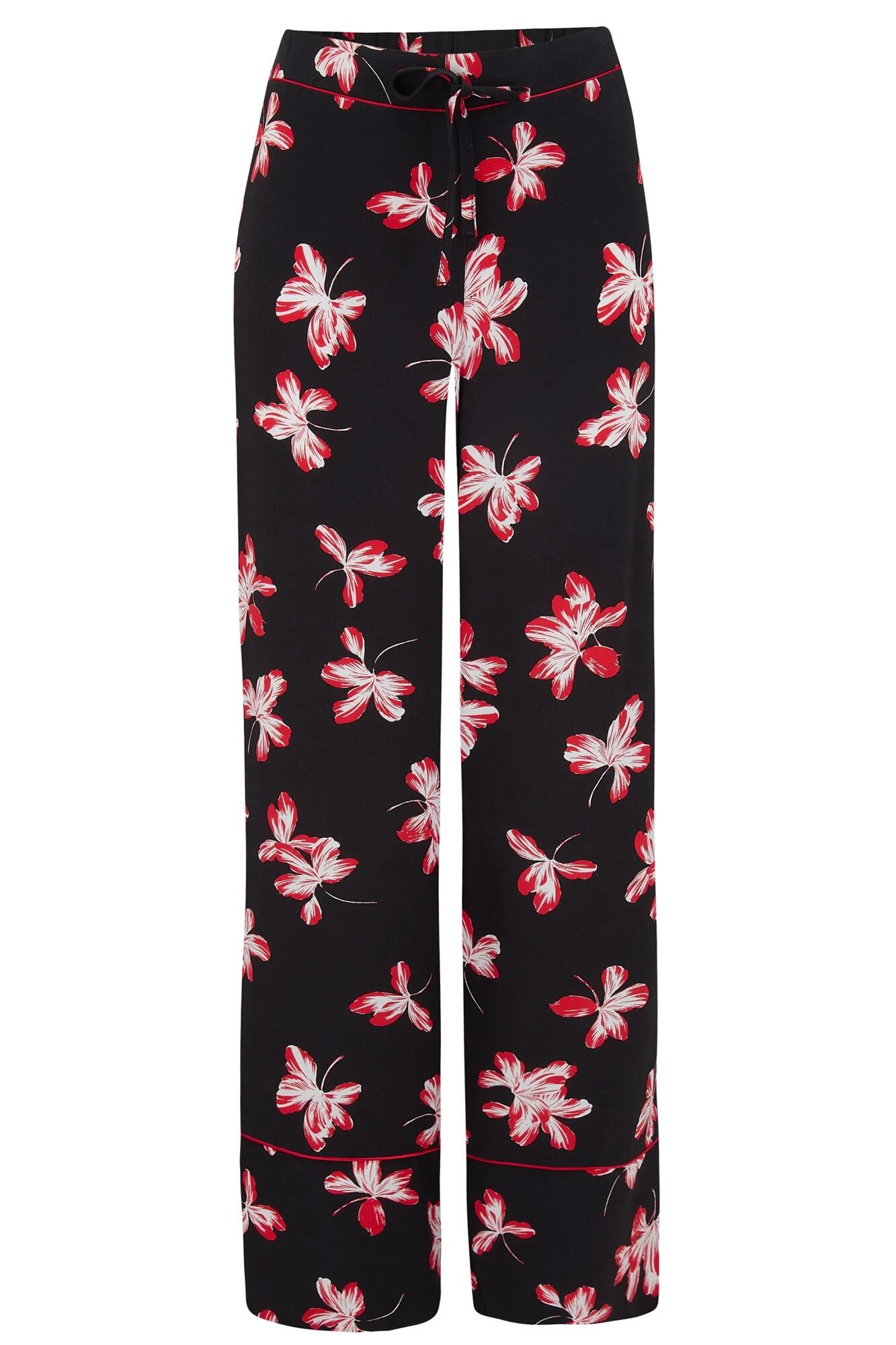 Pour Moi Luxe Woven Twill Pyjama Set - Black/Red 5 Pour Moi Luxe Woven Twill Pyjama Set - Black/Red - Image 5