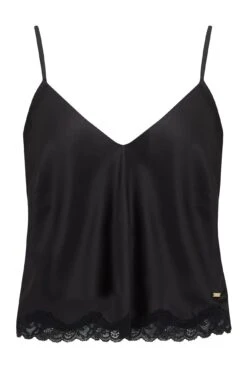 Pour Moi India Satin And Lace Cami And Short Pyjama Set - Black -Cheap Clozi Vibe Store 265028 20211005091700