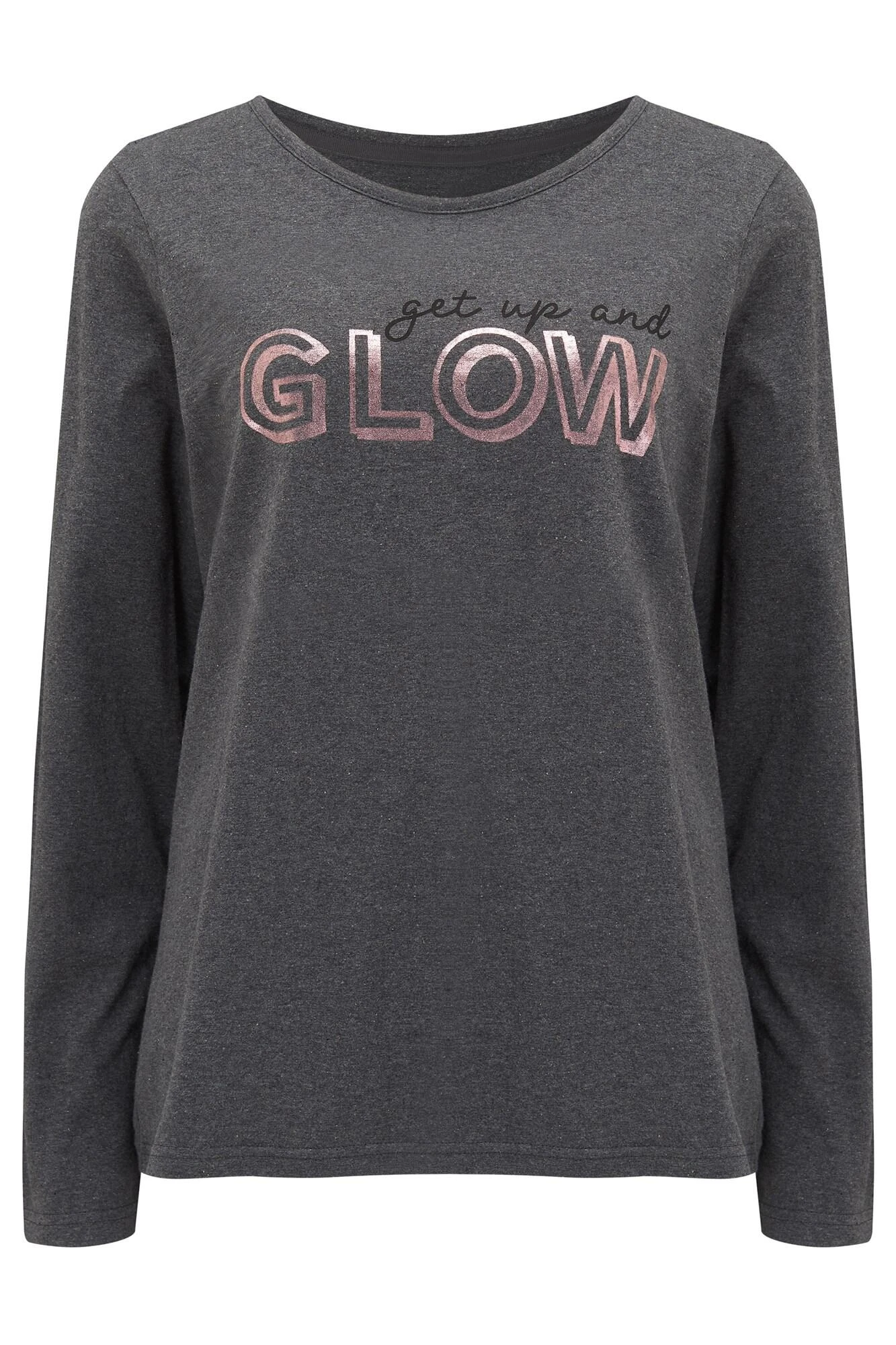 Pour Moi Get Up & Glow Jersey Cotton Pyjama Set - Charcoal/Raspberry 4 Pour Moi Get Up & Glow Jersey Cotton Pyjama Set - Charcoal/Raspberry - Image 4