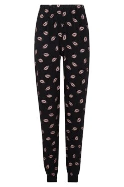 Pour Moi Girl Boss Cotton Jersey Jogger Pyjama Set - Black/Blush -Cheap Clozi Vibe Store 265951 20220111104200