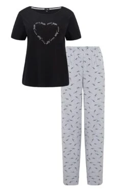 Pour Moi Logo Print Cotton Jersey Pyjama Set - Black/Grey 13 Pour Moi Logo Print Cotton Jersey Pyjama Set - Black/Grey -Cheap Clozi Vibe Store 266096 20211115093200