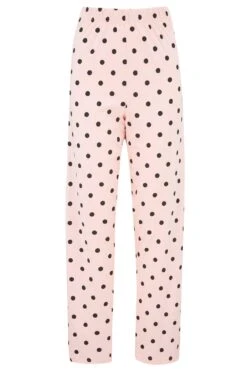 Pour Moi Sore Head Stay In Bed Cotton Jersey Pyjama Set - Black/Pink -Cheap Clozi Vibe Store 266115 20220419103000