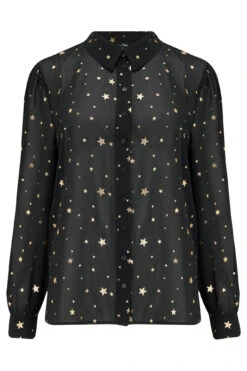 Pour Moi Natalya Chiffon Shirt - Black/Gold 10 Pour Moi Natalya Chiffon Shirt - Black/Gold -Cheap Clozi Vibe Store 266457 20220419102000