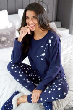 Pour Moi Star Print Jersey Jogger Pyjama Set - Navy/Ivory 12 Pour Moi Star Print Jersey Jogger Pyjama Set - Navy/Ivory -Cheap Clozi Vibe Store 266611 20211021145700