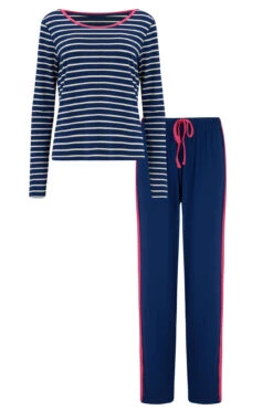 Pour Moi Stripe Jersey Long Sleeve Pyjama Set - Navy/White 11 Pour Moi Stripe Jersey Long Sleeve Pyjama Set - Navy/White -Cheap Clozi Vibe Store 266635 20211115093300