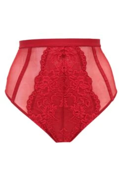 Pour Moi Statement Deep Lace Up Brief - Red -Cheap Clozi Vibe Store 269394 20211116100800