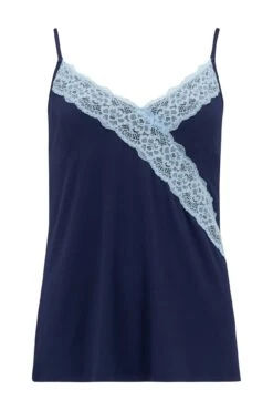 Pour Moi Sofa Loves Lace Hidden Support Soft Jersey Cami - Navy/Blue -Cheap Clozi Vibe Store 271540 20220215114500