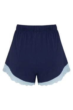 Pour Moi Sofa Loves Lace Soft Jersey Short - Navy/Blue -Cheap Clozi Vibe Store 271585 20211213152900