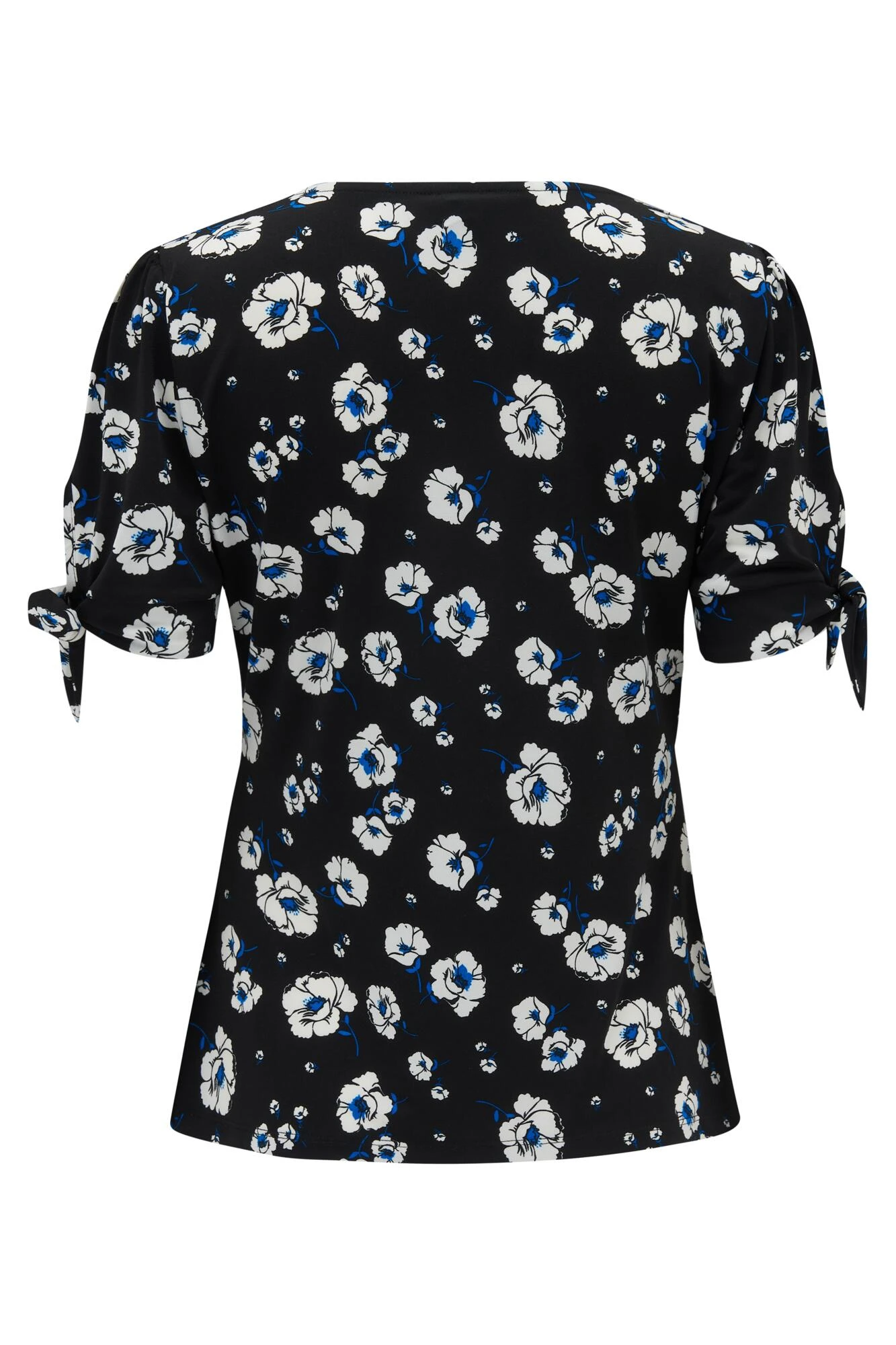 Pour Moi Bella Slinky Jersey Stretch Top - Mono Floral 5 Pour Moi Bella Slinky Jersey Stretch Top - Mono Floral - Image 5