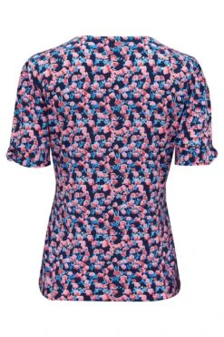 Pour Moi Bella Slinky Jersey Stretch Top - Navy Bloom -Cheap Clozi Vibe Store 275167 20220429165600