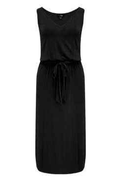 Pour Moi Jessie Fuller Bust Notch Neck Stretch Midi Dress - Black -Cheap Clozi Vibe Store 280474 20220331162200