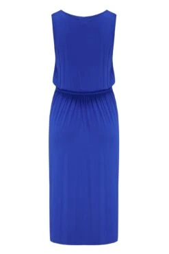 Pour Moi Jessie Fuller Bust Notch Neck Stretch Midi Dress - Cobalt -Cheap Clozi Vibe Store 280480 20220425154000
