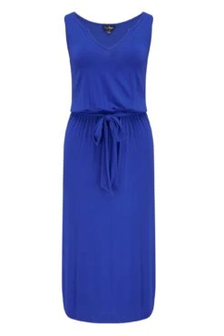 Pour Moi Jessie Fuller Bust Notch Neck Stretch Midi Dress - Cobalt -Cheap Clozi Vibe Store 280481 20220425154000