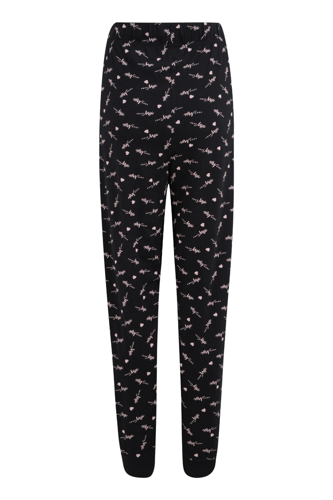 Pour Moi Logo Cotton Jersey Pyjama Set - Black/Pink 9 Pour Moi Logo Cotton Jersey Pyjama Set - Black/Pink - Image 9