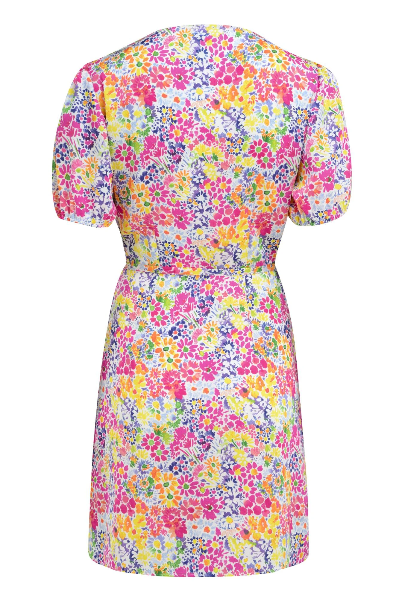 Pour Moi Margot Woven Satin Short Tea Dress - Multi 9 Pour Moi Margot Woven Satin Short Tea Dress - Multi - Image 9