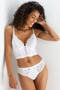 Pour Moi Swoon High Waist Brief - White