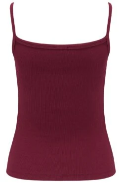 Pour Moi Off Duty Long Line Rib Jersey Support Cami - Berry -Cheap Clozi Vibe Store 287314 20221005161800